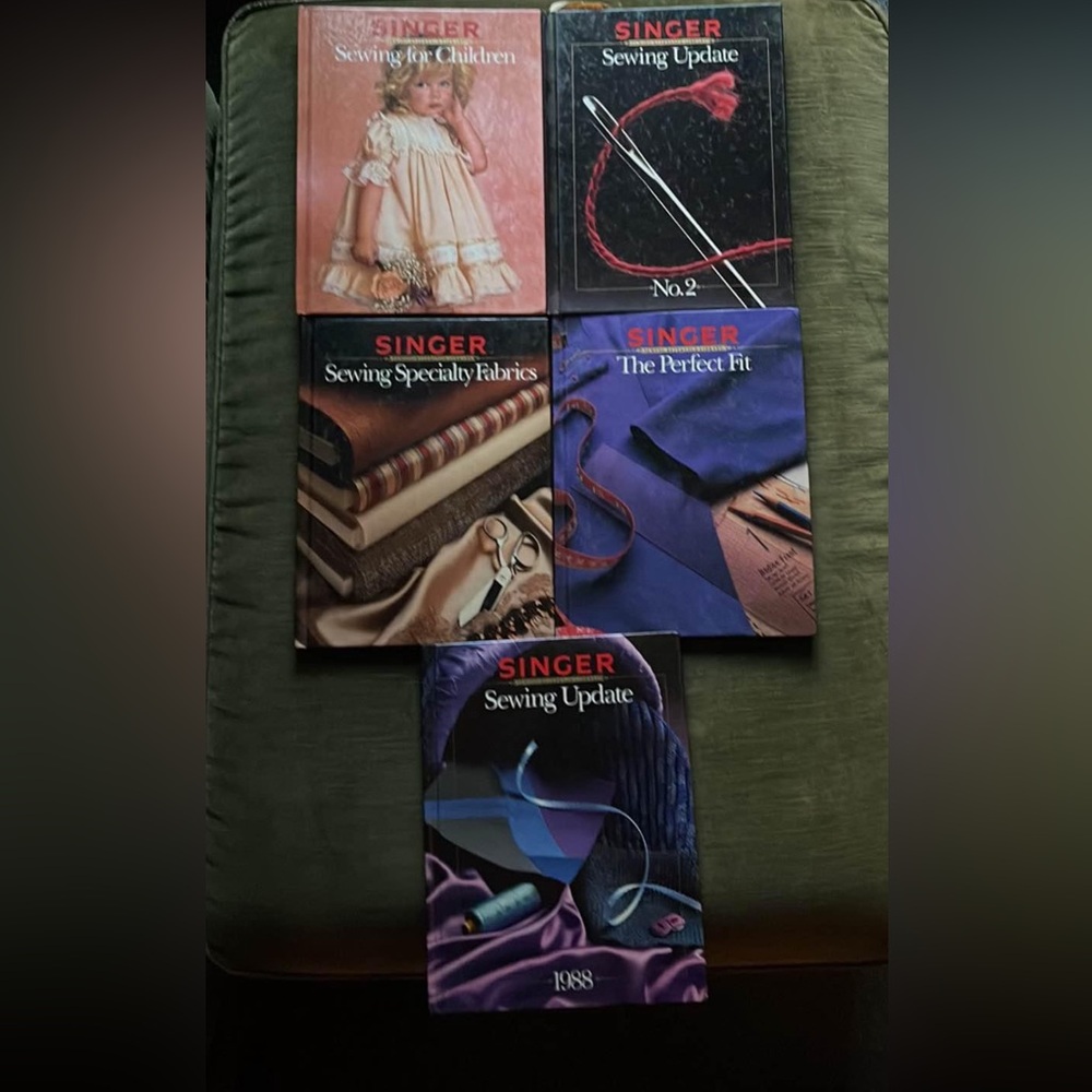 vintage singer sewing books set of 5 hardback